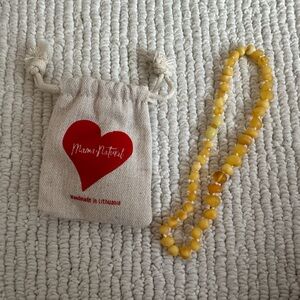 Amber teething necklace